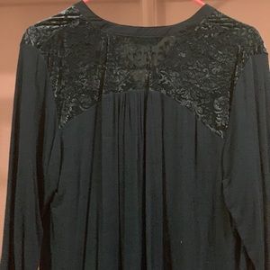 Dark Green new Indigo Top size Large